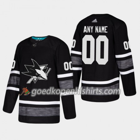 San Jose Sharks Custom 2019 All-Star Adidas Zwart Authentic Shirt - Mannen
